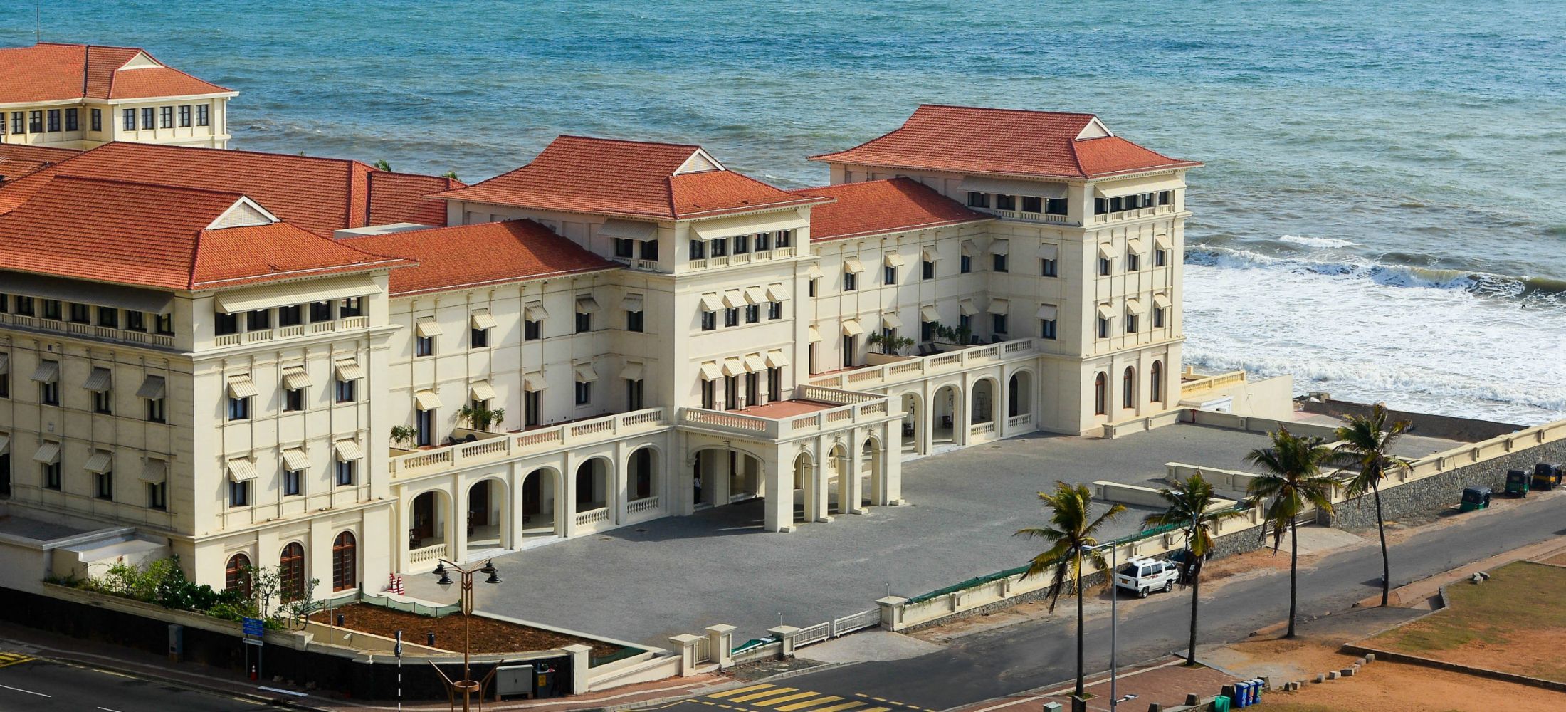Hotel Front View with beach