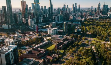 Melbourne CBD Bird Eye view