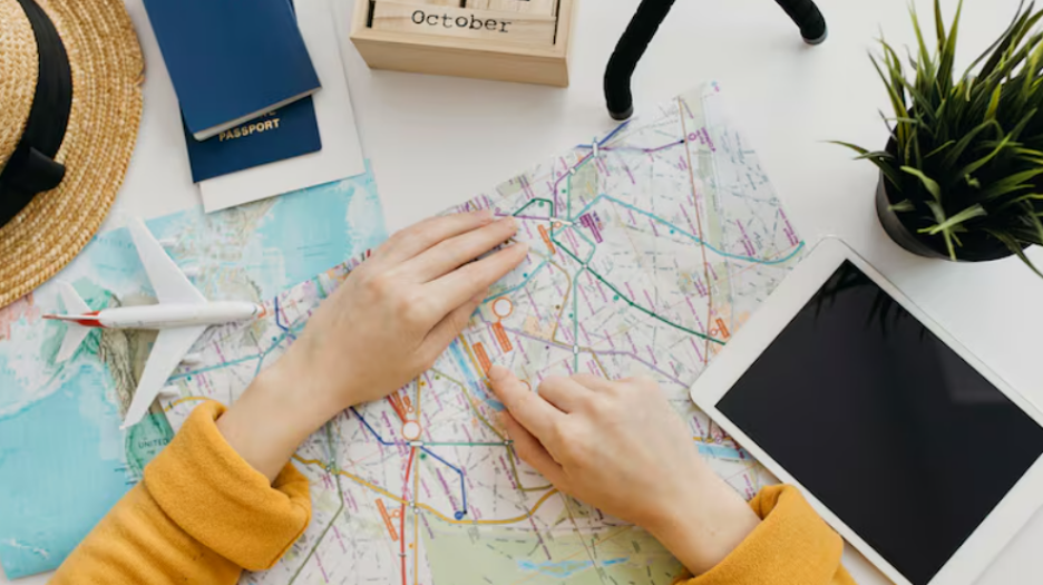 Different flight routes to India