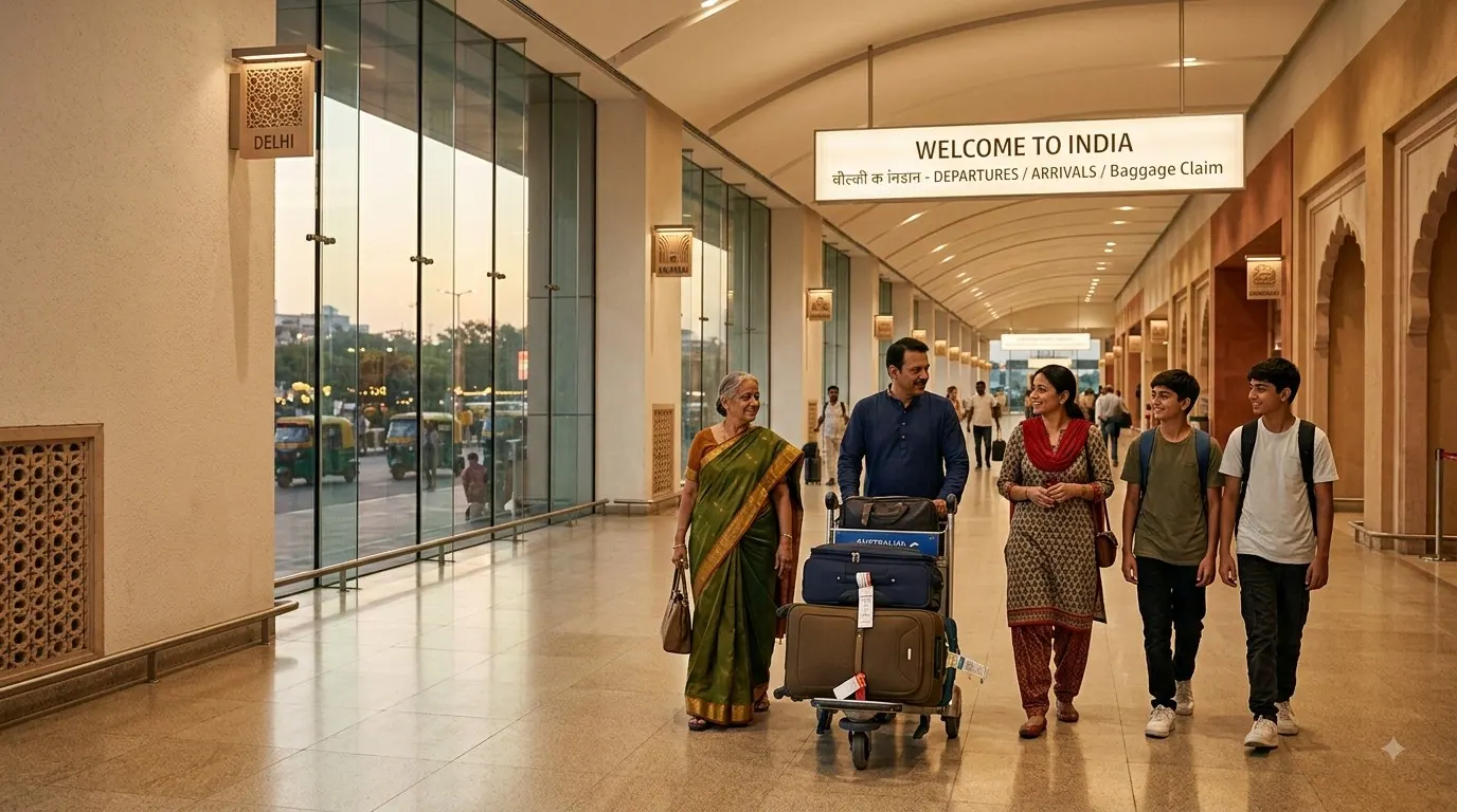 Travel arrival in India